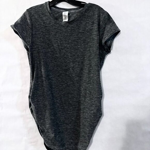 New Balance Gray Tee Running Shirt Rash Guard Size Large EUC - Picture 3 of 6